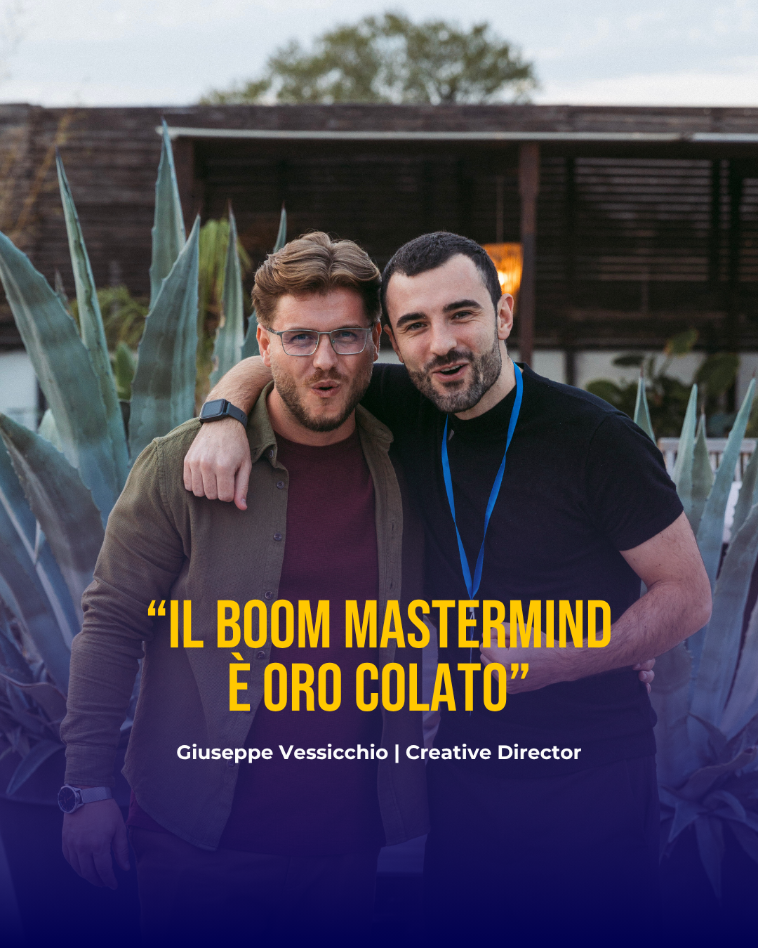 “Il Boom Mastermind è oro colato” — Giuseppe Vessicchio, Creative Director